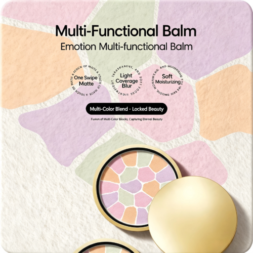 Multi Shade Mosaic Matte Finishing Pressed Setting Powder