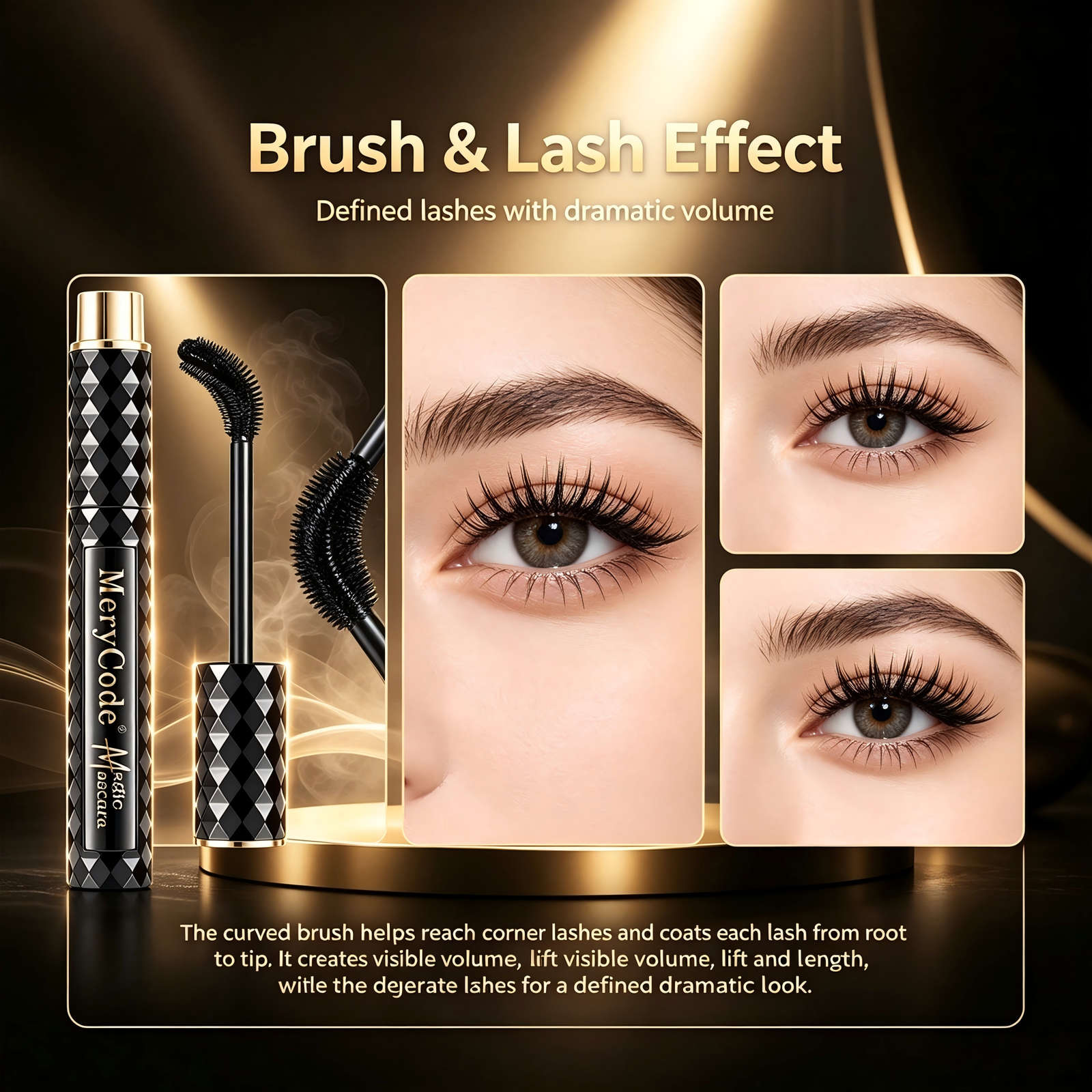 MeryCode Smart Brush Head Lengthening Volumizing Mascara - Image 5