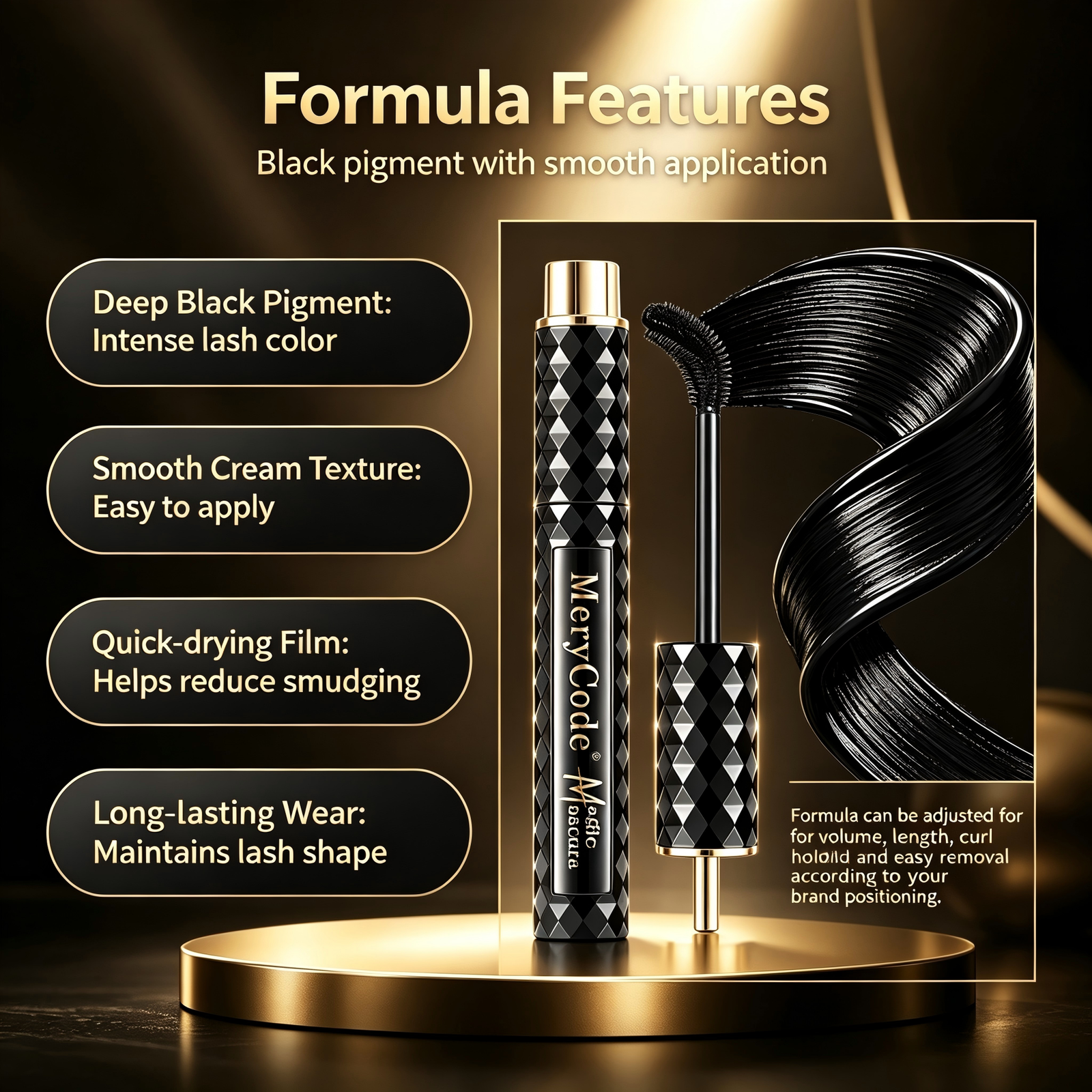 MeryCode Smart Brush Head Lengthening Volumizing Mascara - Image 2