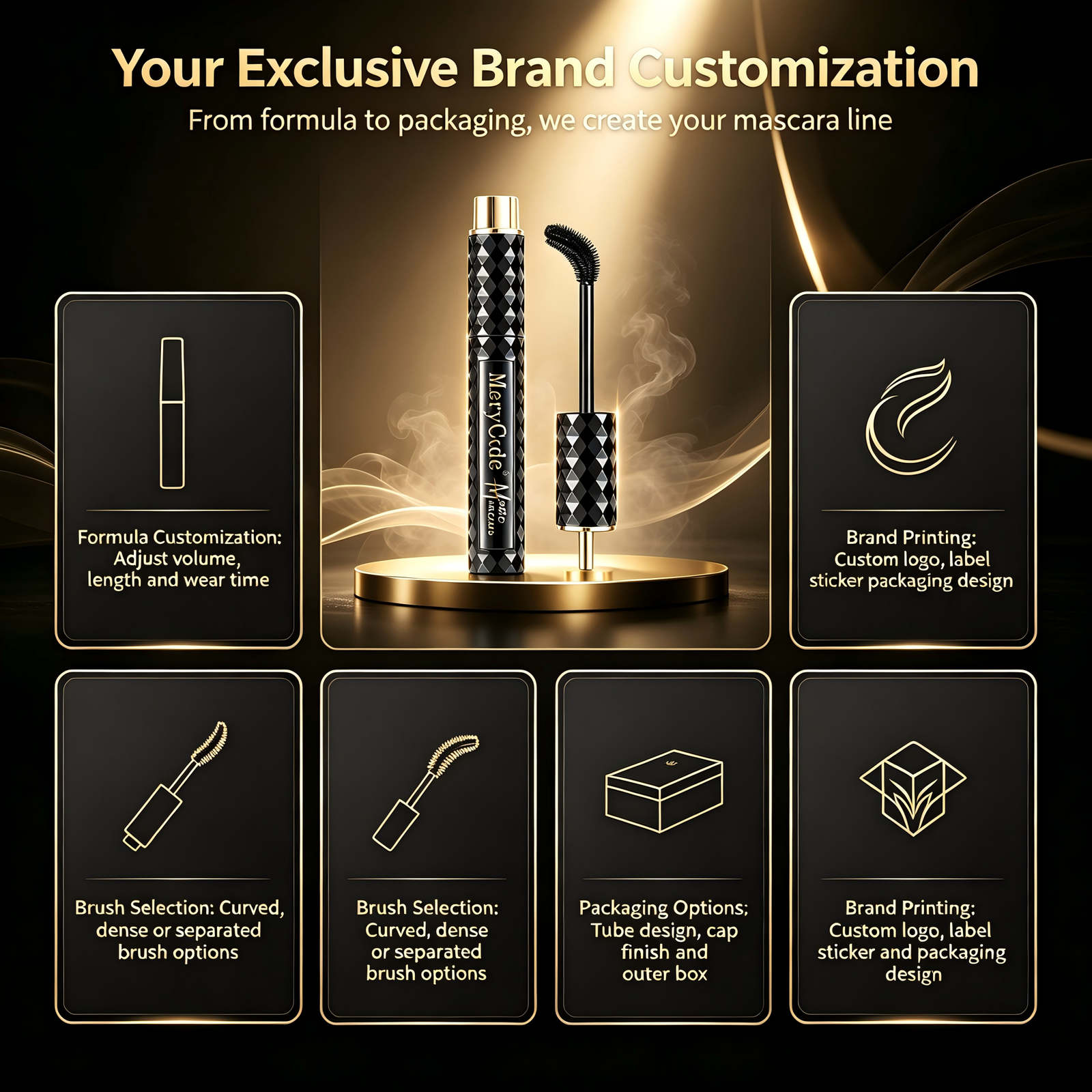 MeryCode Smart Brush Head Lengthening Volumizing Mascara - Image 3